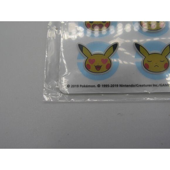 NEW Sealed Pikachu Faces Pokemon Acrylic Keychain Nintendo 2019 Authentic - Picture 7 of 12